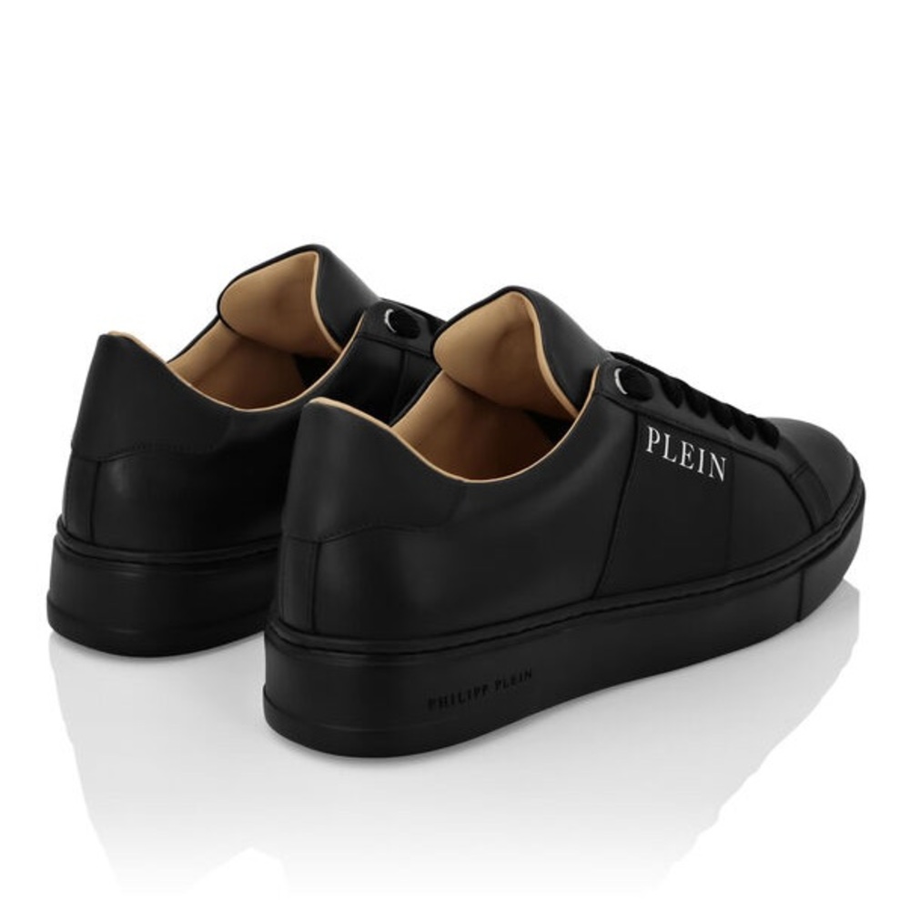 Philipp Plein Nappa Leather Lo-Top Black Sneakers - Picture 12 of 15